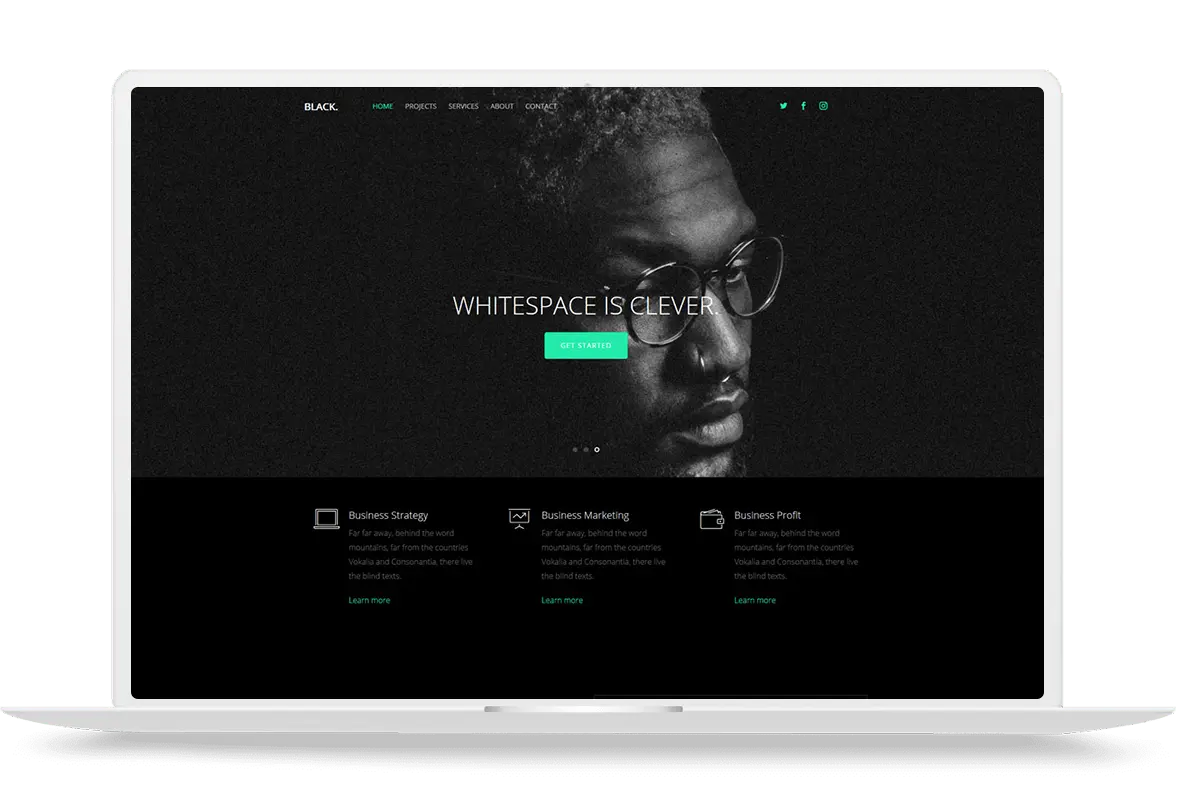 Creative personal portfolio website design for freelancers and professionals in Ghana